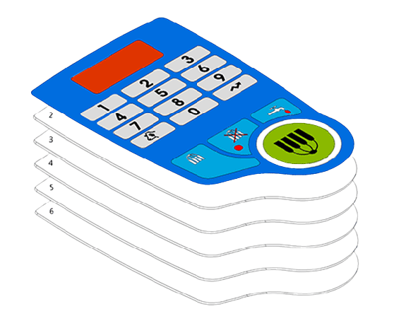 MEMBRANE SWITCH overlay