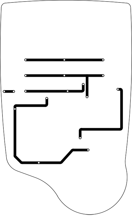 membrane keypad circuit spacer