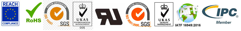 certification logo bar